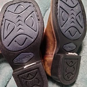 Leather infant Texan boots